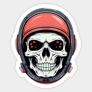 Skull with Helmet Sticker